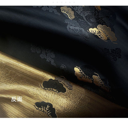 Nishijin Brocade Fabric: Japanese Weaving with Gold Thread (29.5"/59" Width)