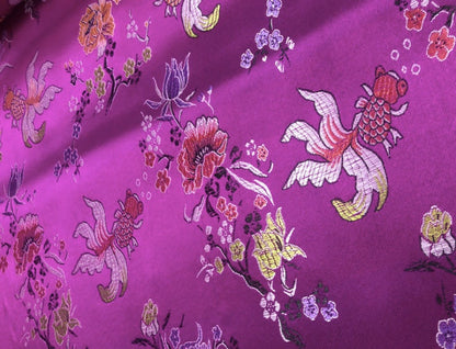 Goldfish Floral Brocade Fabric: 35" Wide Nylon Jacquard