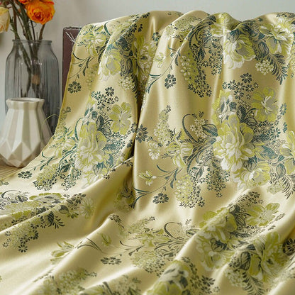 Peony Brocade Fabric: Rayon Jacquard, Cheongsam Qipao Material (57")