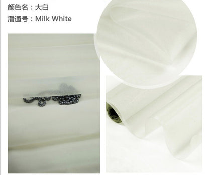 Pure Silk Organza Fabric: 6 Momme, Organic Apparel Sewing Material