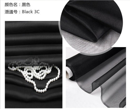 Pure Silk Organza Fabric: 6 Momme, Organic Apparel Sewing Material