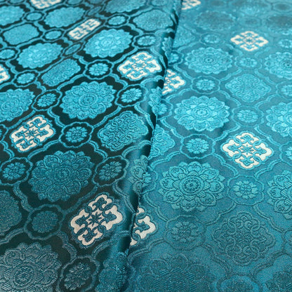 Brocade Rayon Fabric: Mongolian Tibetan Gown Sewing Material