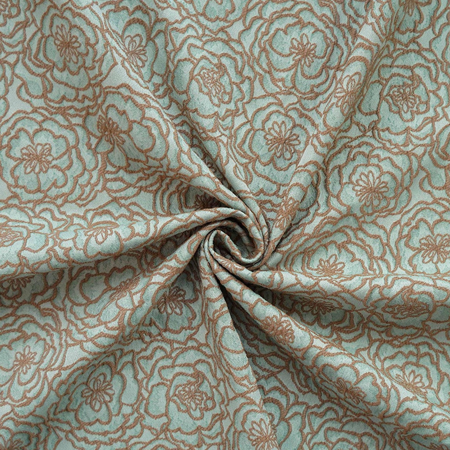 Tissu jacquard floral à fil doré : ameublement 3D, costumes et couture - 140 cm de large