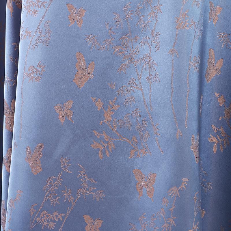 Two-Tone Jacquard Satin Fabric: 59"W Digital Print Rayon Blend
