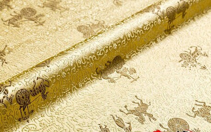 Chinese Carriage Silk Brocade Fabric: Upholstery & Sewing (29.5" Wide)