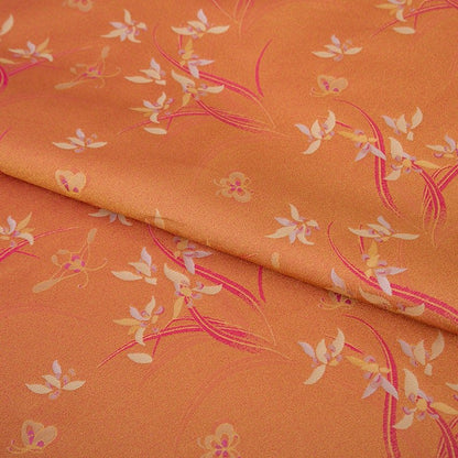 Orchid Rayon Silk Brocade Fabric: 55"W Cheongsam Sewing, Upholstery - By The Meter - Poppylollipop