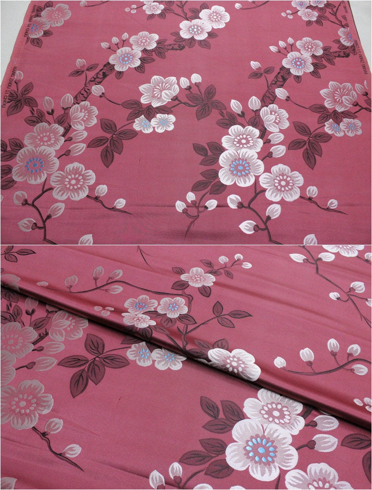 Plum Blossom Brocade Fabric: 29.5" Wide Chinese Jacquard