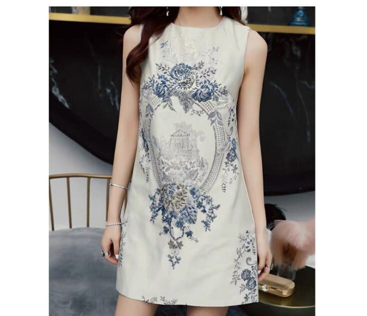 Metallic Damask Satin Fabric: 3D Texture Jacquard, 56"W Palace Style