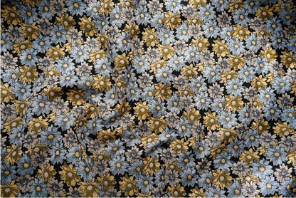 Tissu jacquard à motif floral : mélange de rayonne style vintage (160 cm de large)