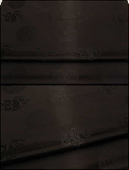 Jacquard Silk Brocade Fabric: Chinese Mongolian Style (29.5" Wide)