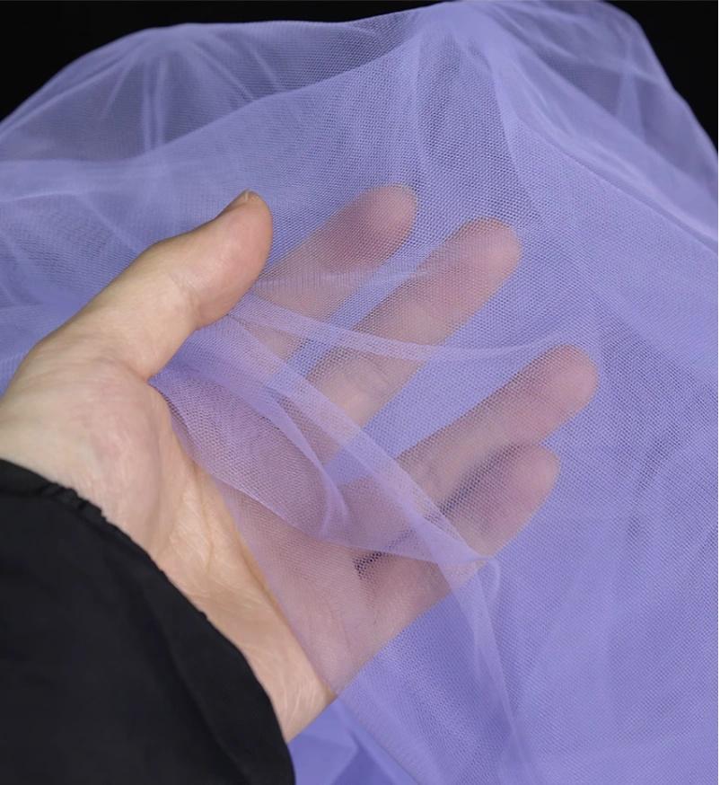 Tissu en maille violette - Décoration de mariage et d'événements - Large (au mètre)