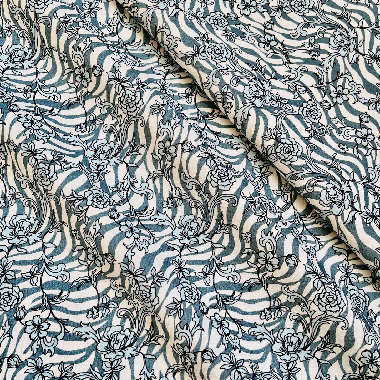 Hand Printed Cotton Sewing Fabric: Indian Quilting & Apparel