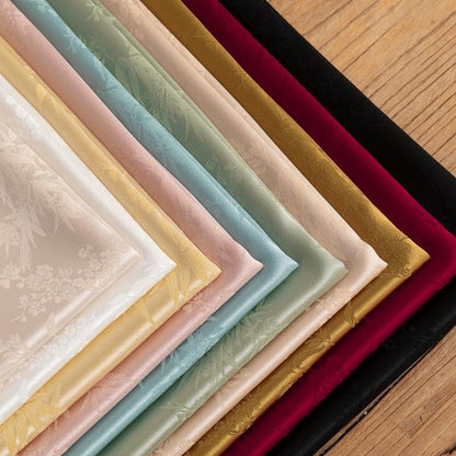 Bamboo Leaf Jacquard Fabric ��� Silk-Feel Ray" Wide