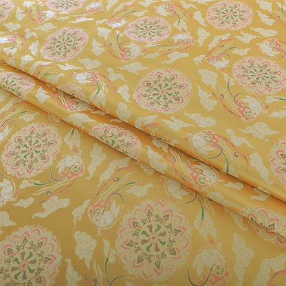 Dunhuang Baoxiang Brocade Fabric: 59"W Tibetan Robe Cheongsam Material - Poppylollipop