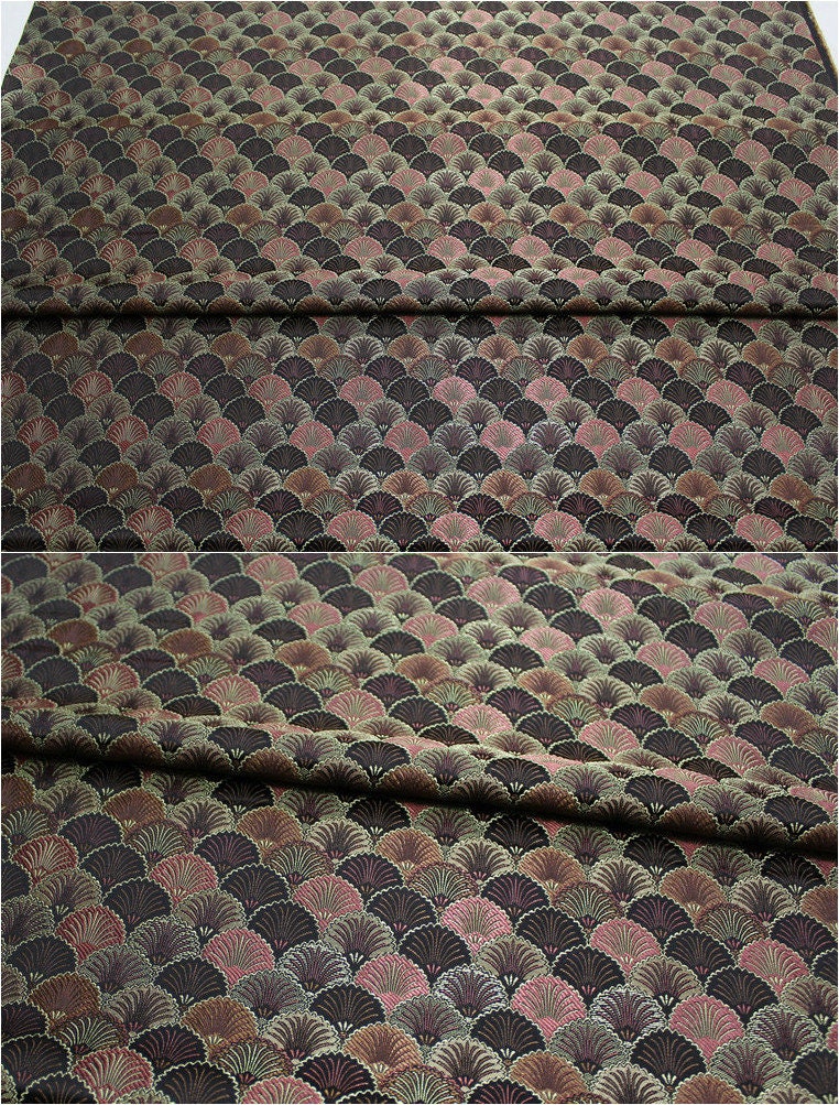 Japanese Shell Kinran Brocade Fabric: Silk Rayon Jacquard (29.5��