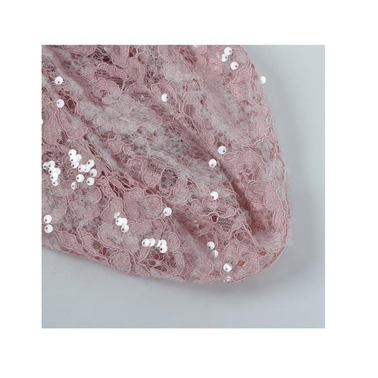 Tissu en dentelle brodée à paillettes 48 pouces : Mariage, Costume, Loisirs créatifs