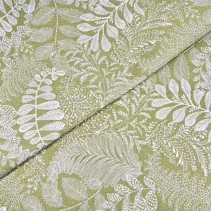Tissu en coton et lin à imprimé floral : matériau de couture pour robes et ameublement (59 pouces)