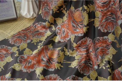 Floral Jacquard Woven Fabric: Upholstery, Costume, & Decor (59"W)