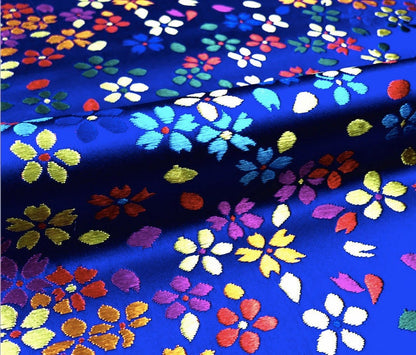 Floral Silk Brocade Fabric: Upholstery & Sewing, 29.5" Wide