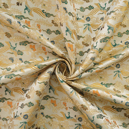 Tissu brocart Phoenix : mélange de rayonne de 150 cm de large, tissu pour robe d’empereur