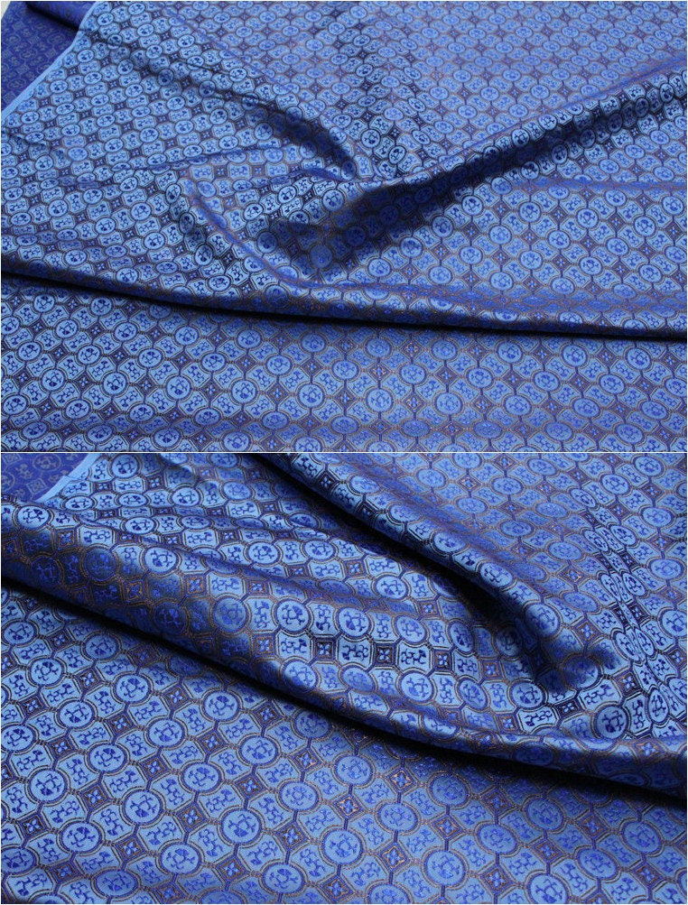 Floral Jacquard Brocade Fabric: Chinese Tang Style, DIY Dress/Curtain Material