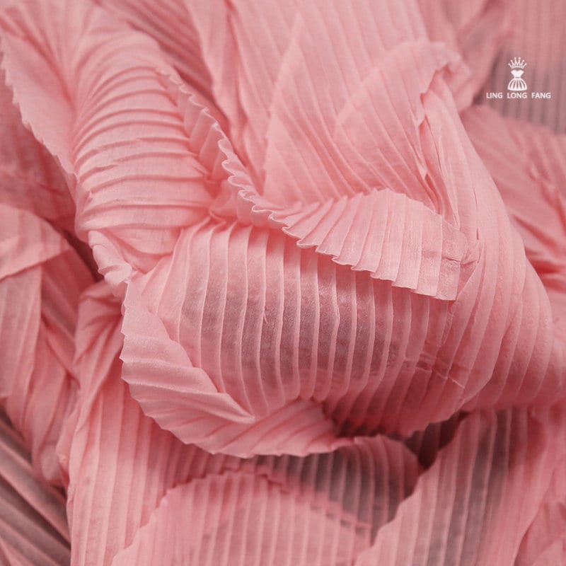 Pleated Crepe Fabric: 40" Wide Designer Material