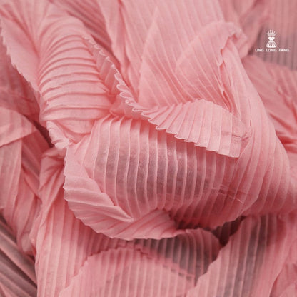 Pleated Crepe Fabric: 40" Wide Designer Material