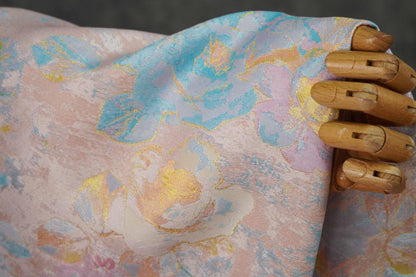 Tissu jacquard floral style peinture à l'huile ���� Décoration intérieure, rideaux, patchwork, ameublement, loisirs créatifs, projets DIY" Large