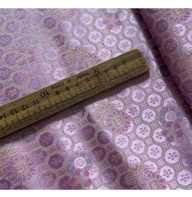 Nishijin Ori Brocade Fabric: Japanese Wedding Silk, 29" Wide
