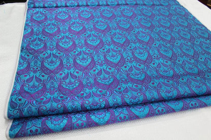 Silk Brocade Fabric: Pipa Flower Upholstery Drapery, 29.5"W