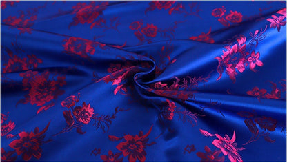 Floral Brocade Fabric: 29.5"W Rayon Sewing & Quilting Material