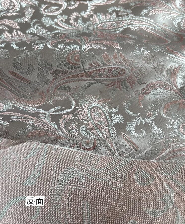 Pink Pipa Flower Jacquard Fabric: Cheongsam Qipao Sewing Material