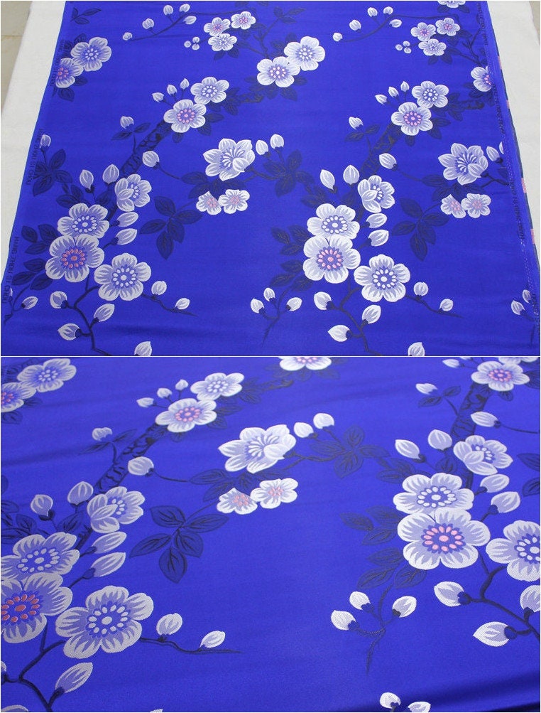 Plum Blossom Brocade Fabric: 29.5" Wide Chinese Jacquard