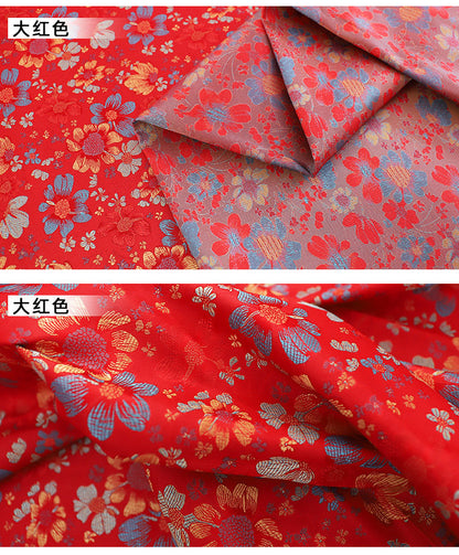 Tissu jacquard à motif floral Marigold : mélange soie-rayonne, 89 cm de large