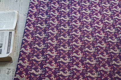 Reversible Jacquard Woven Fabric: 3D Ancient Pattern, 59" Wide