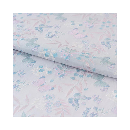Butterfly Baoxiang Silk Brocade Fabric: 59" Wide, Costume, Upholstery