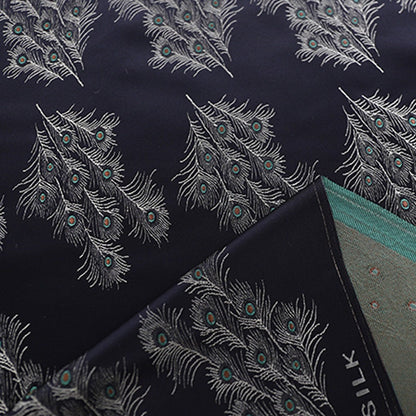 Brocart à plumes de paon : soie chinoise magenta, pour l’ameublement et la couture – au mètre