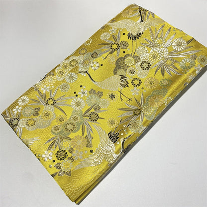 Crane Jacquard Satin Fabric: Retro Damask Brocade, 57"W