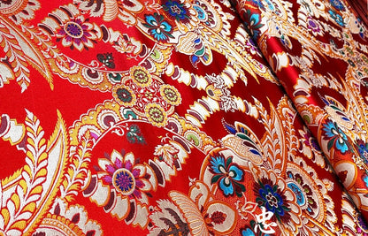 Brocade Fabric: Chinese Mongolian Style, Upholstery Sewing Material