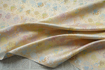 Three Fortunes��� Brocade ��� Traditional Song-Inspired Gold Thread Jacquar" Wide