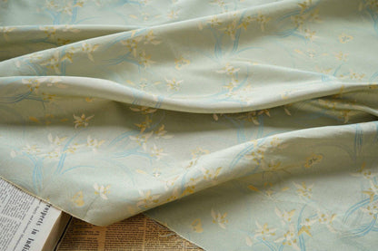 Floral Jacquard Woven Fabric: Reversible Embossed Upholstery, 59"W