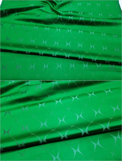 Lattice Brocade Fabric: Silk Rayon Blend, 29.5" Wide