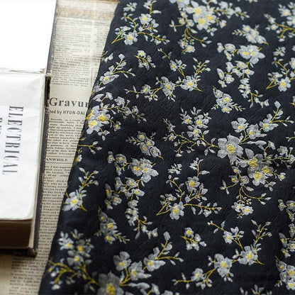Gold Thread Jacquard Fabric: Retro Reversible Upholstery, Costume, Decor