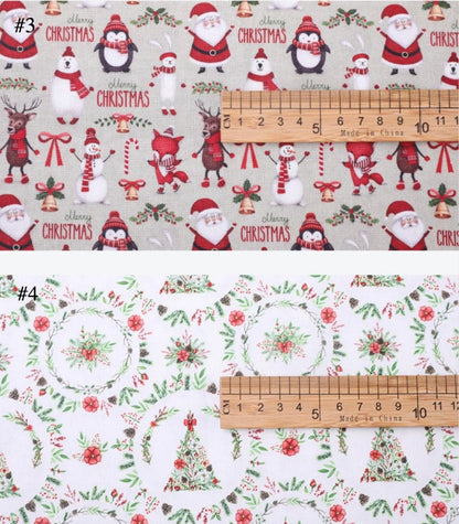 Christmas Santa 'Ho Ho' Print Cotton Fabric: Holiday Sewing, Costume, Decor