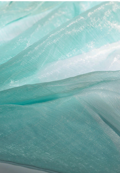 Shimmering Chiffon Mesh Fabric, Sheer Polyester Sewing, Costume, Decor