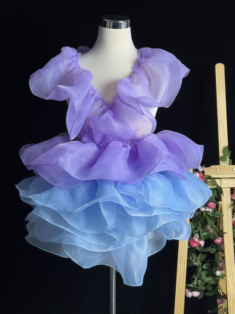 Sheer Pleated Organza Ruffle: 3D Fold Designer Fabric, Wedding Gown Decoration