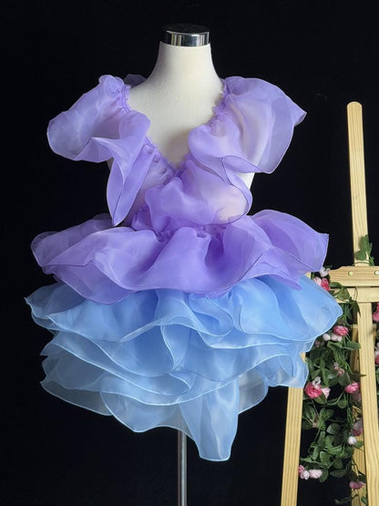 Sheer Pleated Organza Ruffle: 3D Fold Designer Fabric, Wedding Gown Decoration