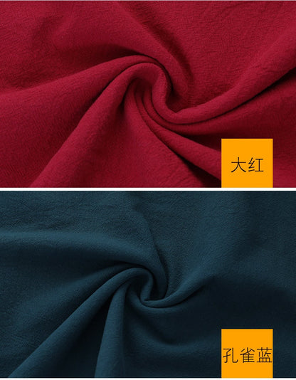 Softened Linen Cotton Blend Fabric: 55"W Stonewashed Quilting Material