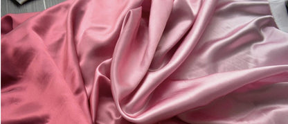 Ombr�� Satin Silk Fabric: Variety of Solid Colors" Wide