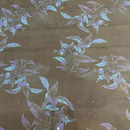 Orchid Ink Tea Silk Fabric: 59"W Satin Upholstery, Costume, Drapery